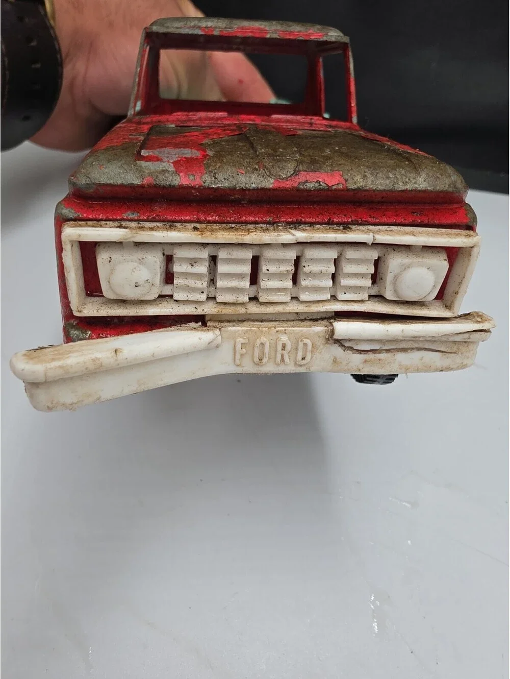 Vintage Tootsie Toy Ford Pick Up Truck RED & BLUE 8